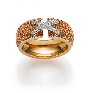 Crossover Damenring Rosegold