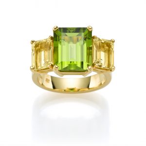 Trio Damenring Gelbgold