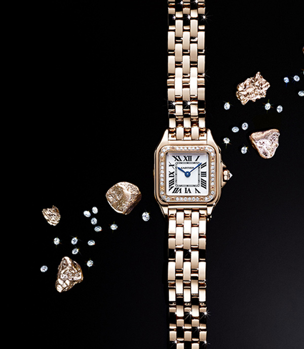 Cartier Panthère Roségold mit Brillantlünette