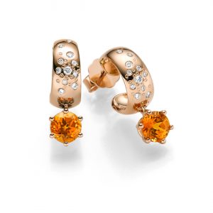 Snow Flakes Ohrschmuck Roségold