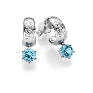 Snow Flakes Ohrschmuck Weißgold