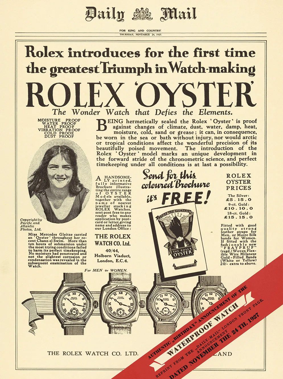 Rolex Oyster Story – Atelier Stoess