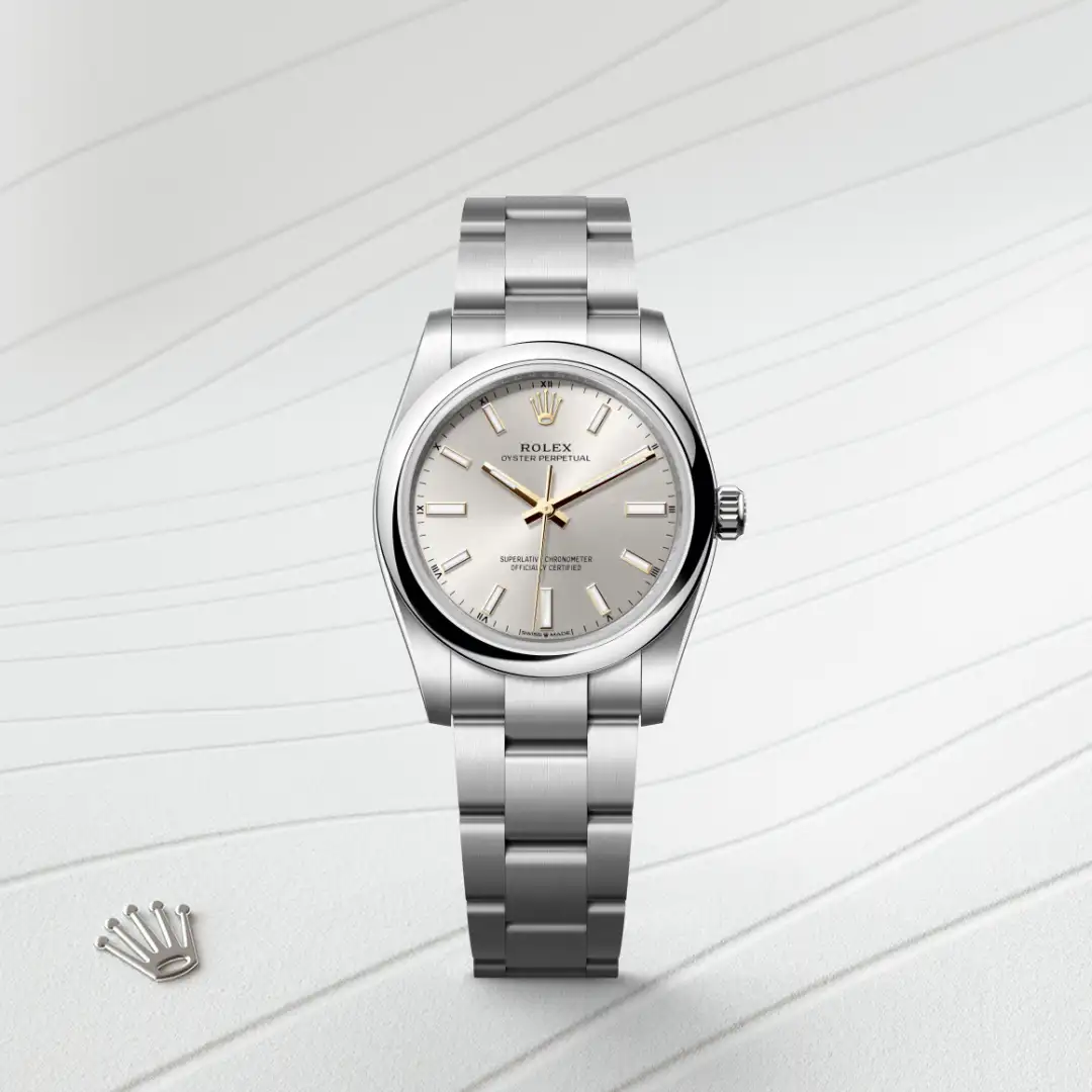 Rolex Oyster Perpetual 34 in Edelstahl Oystersteel, M124200-0001 – Atelier Stoess