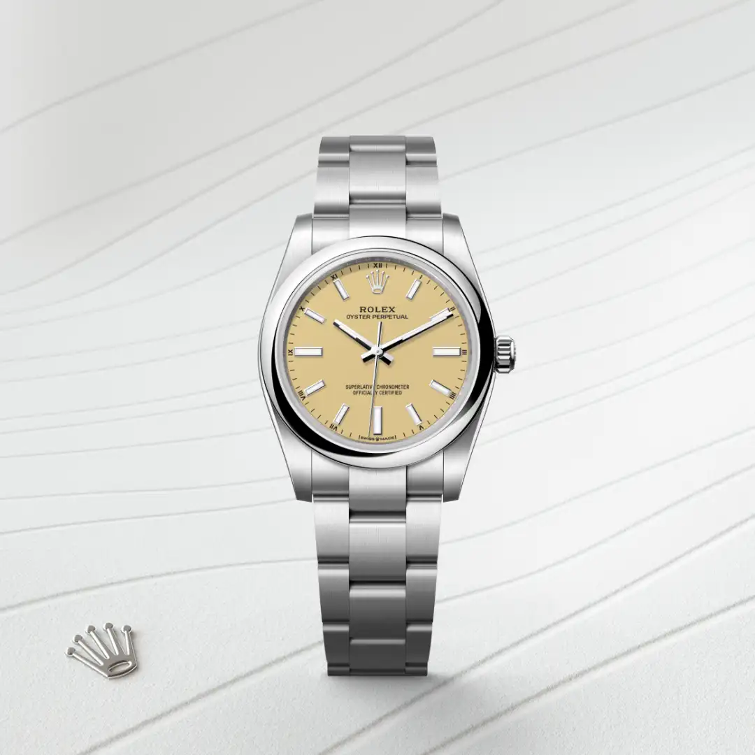 Rolex Oyster Perpetual 34 in Edelstahl Oystersteel, M124200-0007 – Atelier Stoess