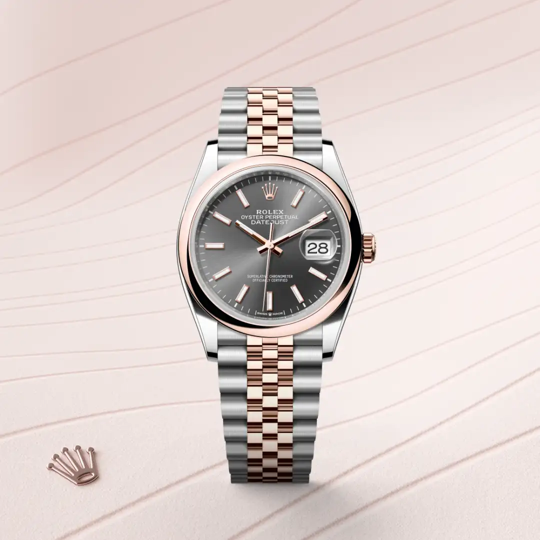Rolex Datejust 36 in Rolesor Everose (Kombination aus Edelstahl Oystersteel und Everose-Gold), M126201-0013 – Atelier Stoess