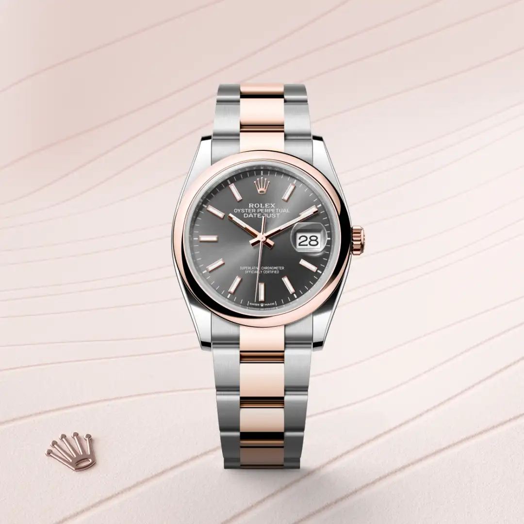 Rolex Datejust 36 in Rolesor Everose (Kombination aus Edelstahl Oystersteel und Everose-Gold), M126201-0014 – Atelier Stoess