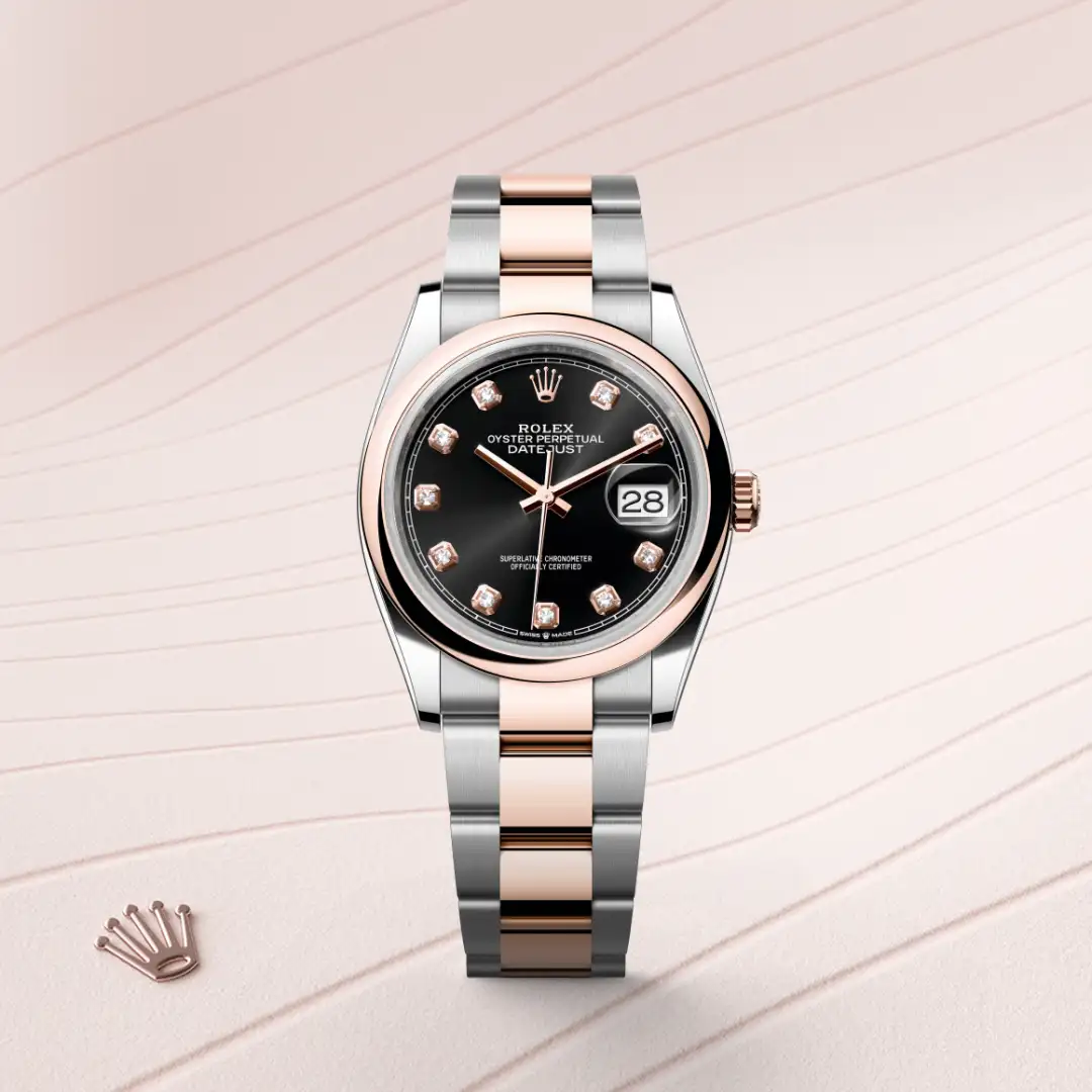 Rolex Datejust 36 in Rolesor Everose (Kombination aus Edelstahl Oystersteel und Everose-Gold), M126201-0020 – Atelier Stoess