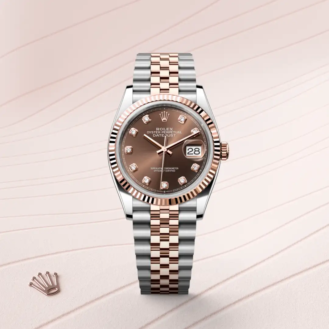 Rolex Datejust 36 in Rolesor Everose (Kombination aus Edelstahl Oystersteel und Everose-Gold), M126231-0053 – Atelier Stoess