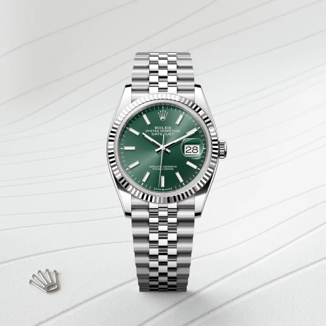 Rolex Datejust 36 in Rolesor weiß (Kombination aus Edelstahl Oystersteel und Weißgold), M126234-0051 – Atelier Stoess