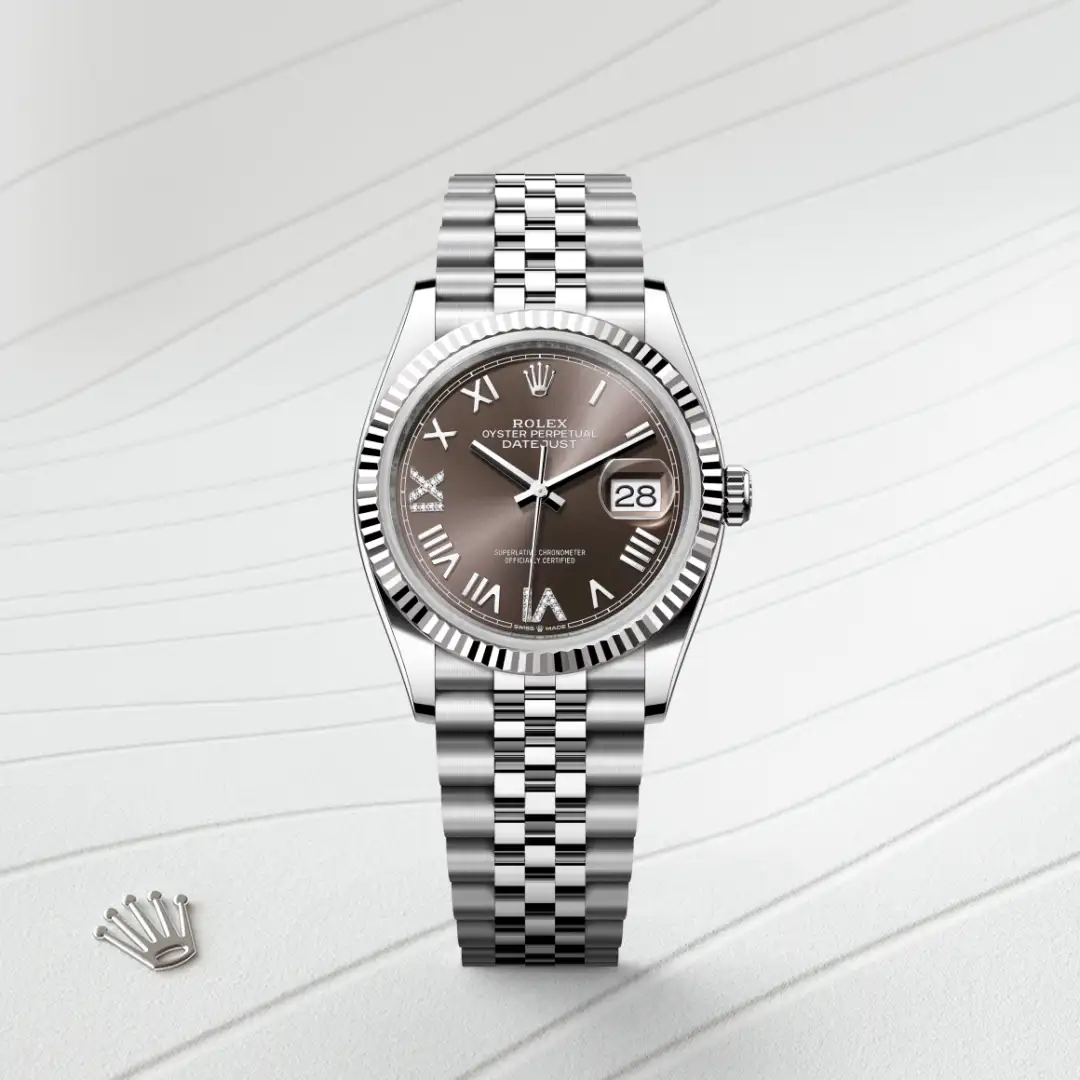 Rolex Datejust 36 in Rolesor weiß (Kombination aus Edelstahl Oystersteel und Weißgold), M126234-0071 – Atelier Stoess