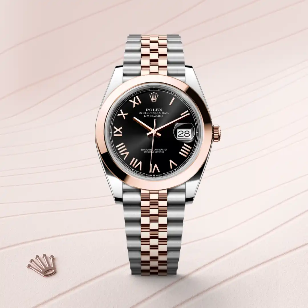 Rolex Datejust 41 in Rolesor Everose (Kombination aus Edelstahl Oystersteel und Everose-Gold), M126301-0024 – Atelier Stoess