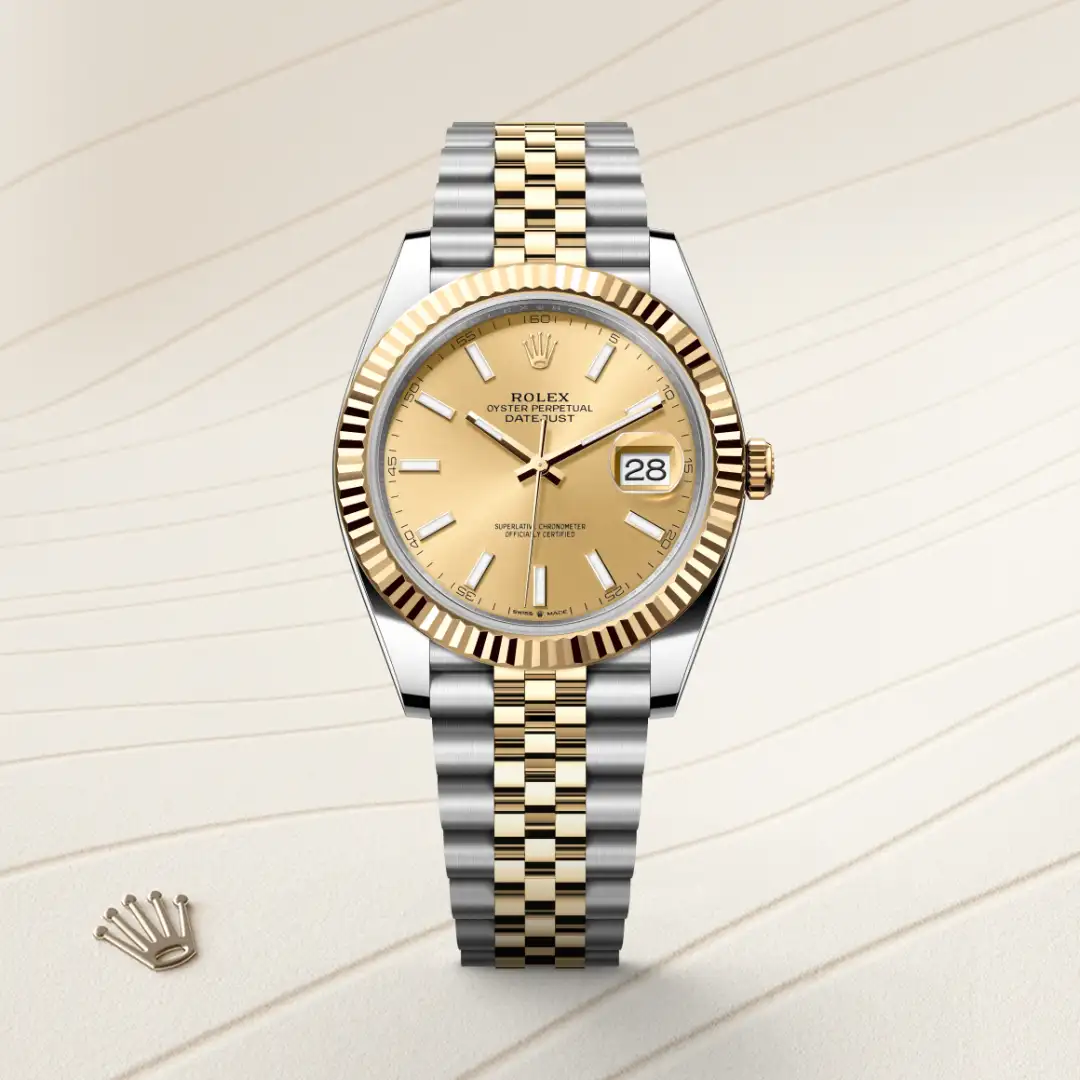 Rolex Datejust 41 in Rolesor gelb (Kombination aus Edelstahl Oystersteel und Gelbgold), M126333-0010 – Atelier Stoess