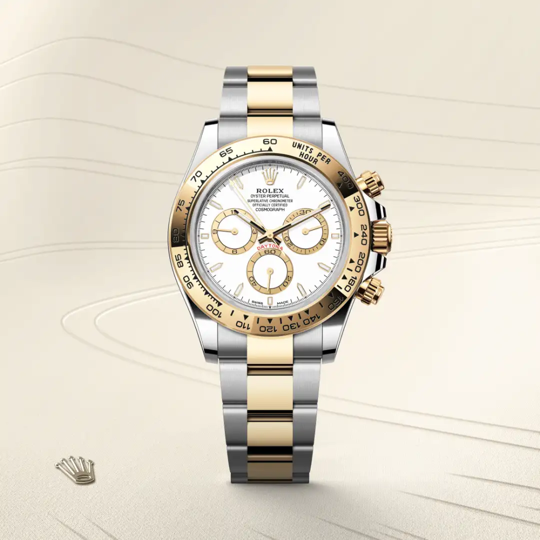 Rolex Cosmograph Daytona in Rolesor gelb (Kombination aus Edelstahl Oystersteel und Gelbgold), M126503-0001 – Atelier Stoess