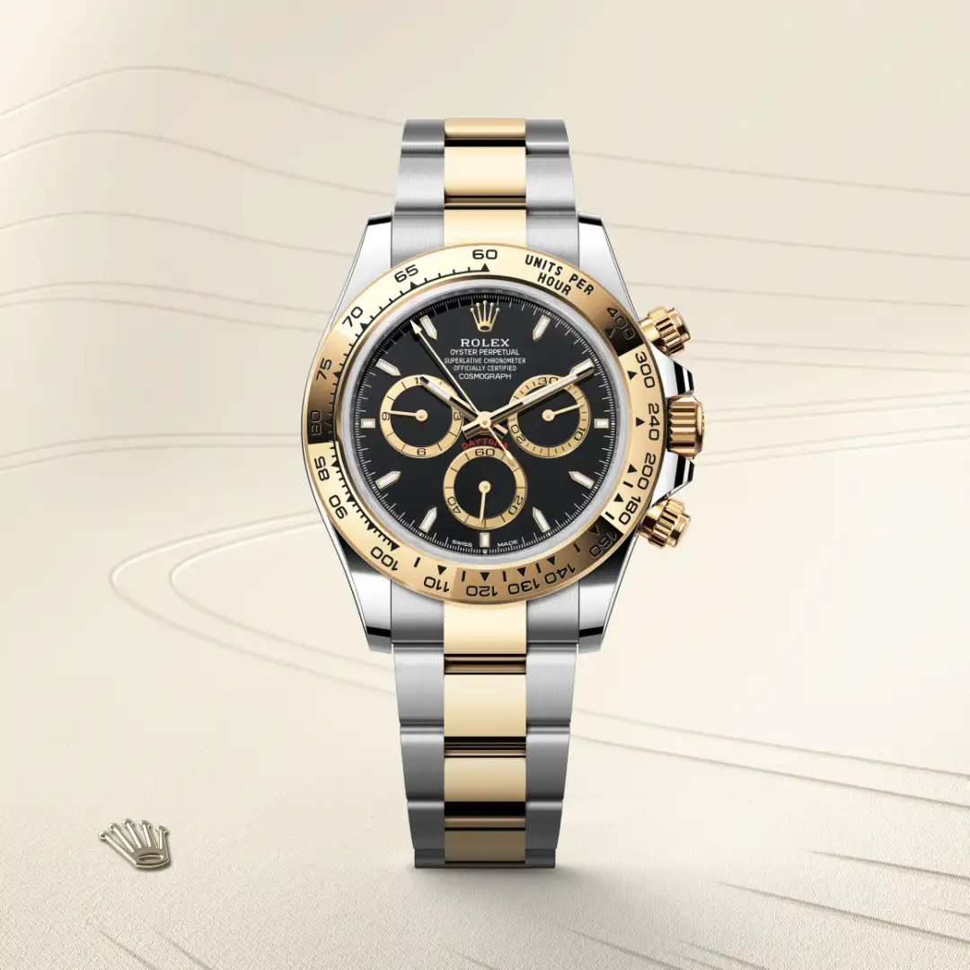 Rolex Cosmograph Daytona in Rolesor gelb (Kombination aus Edelstahl Oystersteel und Gelbgold), M126503-0003 – Atelier Stoess