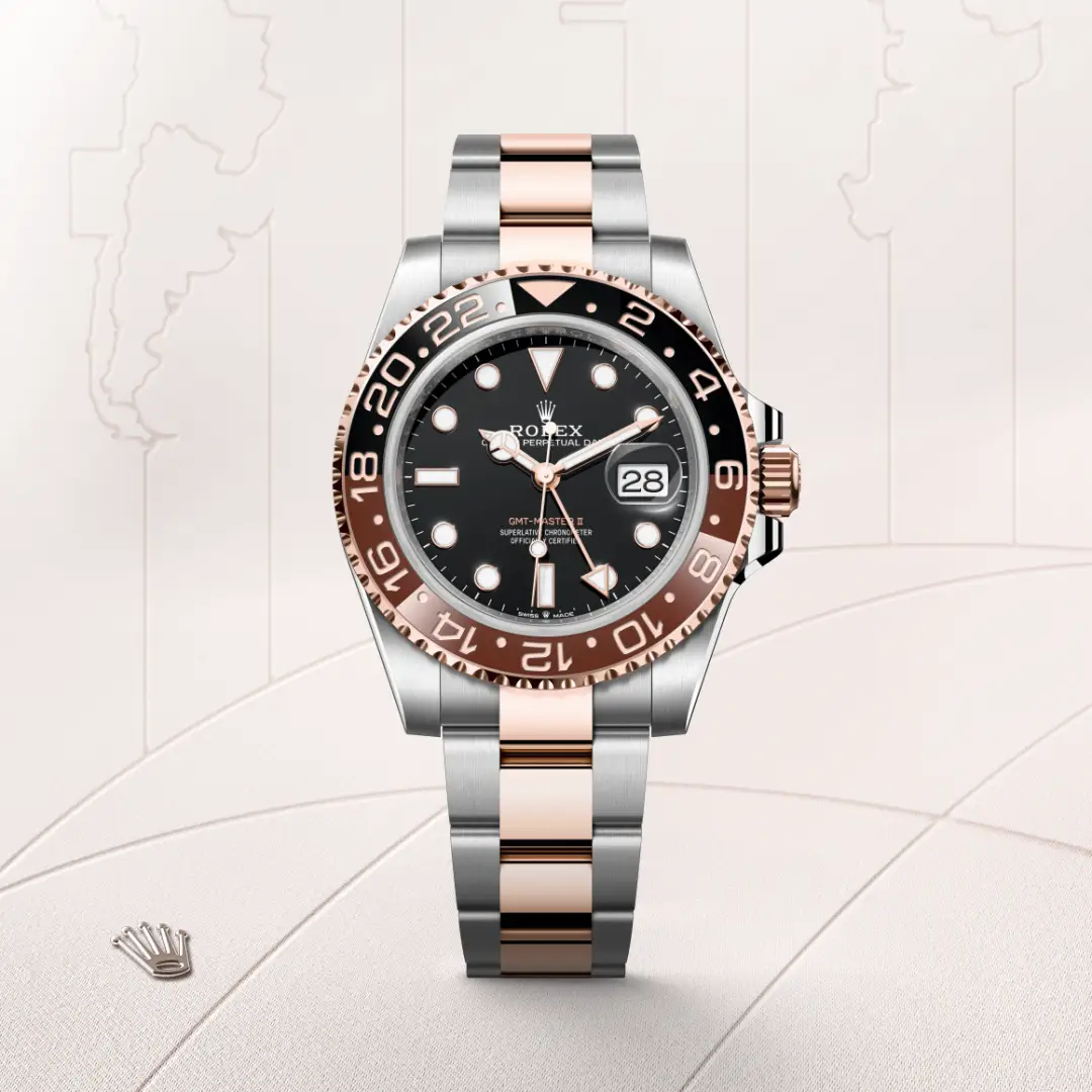 Rolex GMT-Master II in Rolesor Everose (Kombination aus Edelstahl Oystersteel und Everose-Gold), M126711CHNR-0002 – Atelier Stoess