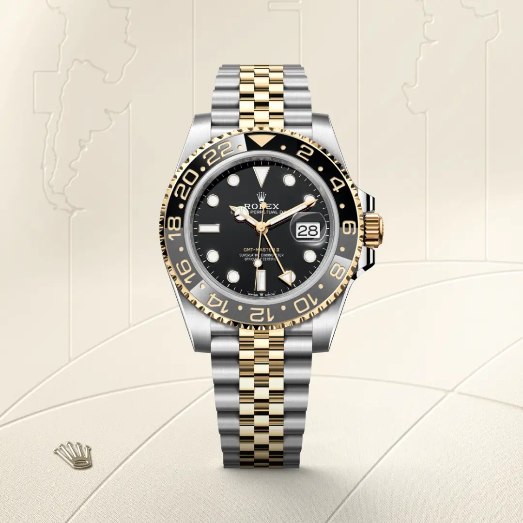 Rolex GMT-Master II in Rolesor gelb (Kombination aus Edelstahl Oystersteel und Gelbgold), M126713GRNR-0001 – Atelier Stoess