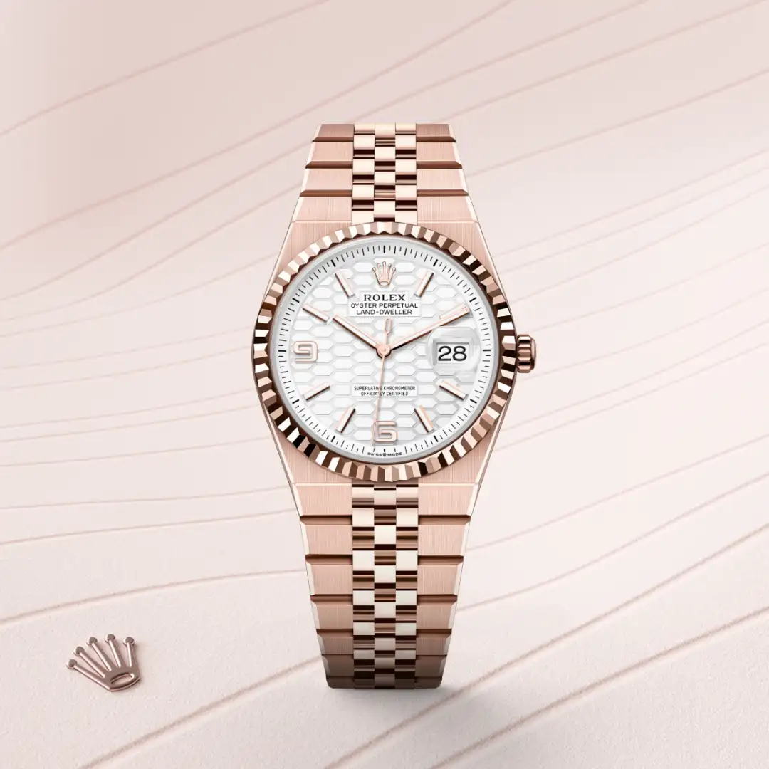 Rolex Land-Dweller 36 in 18 Karat Everose-Gold, M127235-0001 – Atelier Stoess