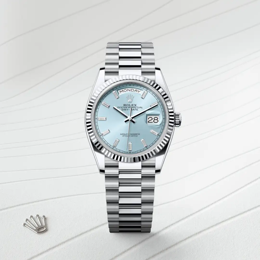 Rolex Day-Date 36 in Platin, M128236-0009 – Atelier Stoess