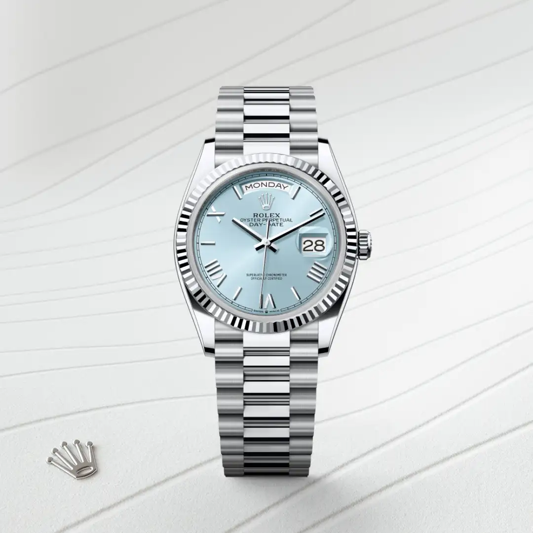 Rolex Day-Date 36 in Platin, M128236-0018 – Atelier Stoess