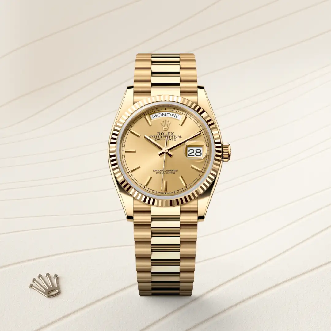 Rolex Day-Date 36 in 18 Karat Gelbgold, M128238-0045 – Atelier Stoess