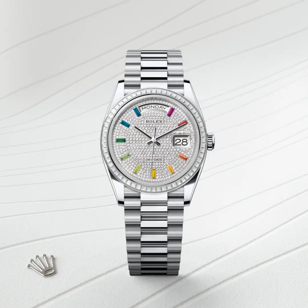 Rolex Day-Date 36 in Platin, M128396TBR-0006 – Atelier Stoess
