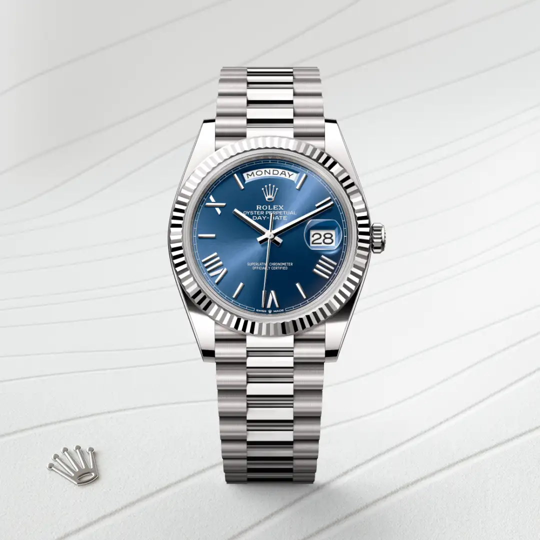Rolex Day-Date 40 in 18 Karat Weißgold, M228239-0007 – Atelier Stoess