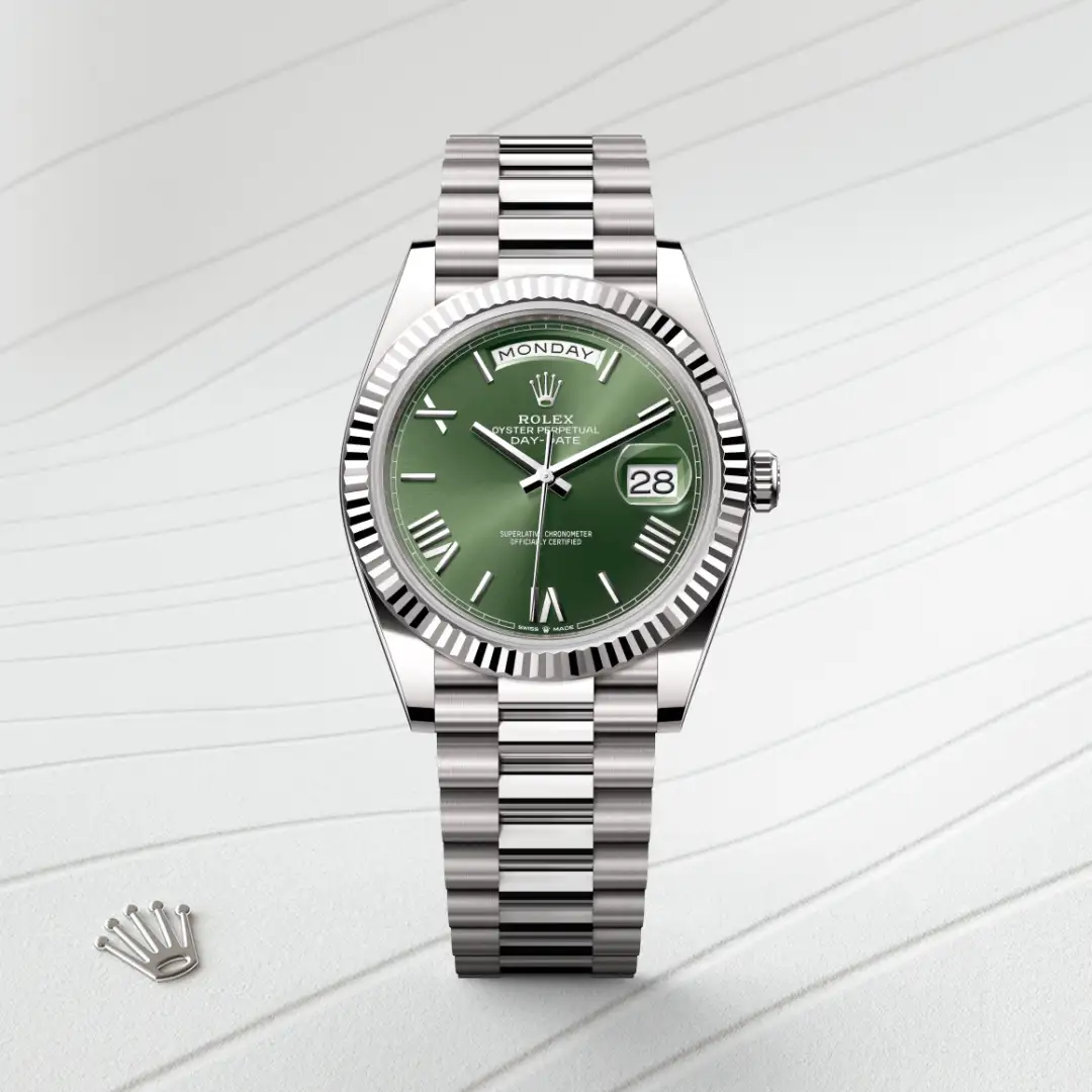 Rolex Day-Date 40 in 18 Karat Weißgold, M228239-0033 – Atelier Stoess