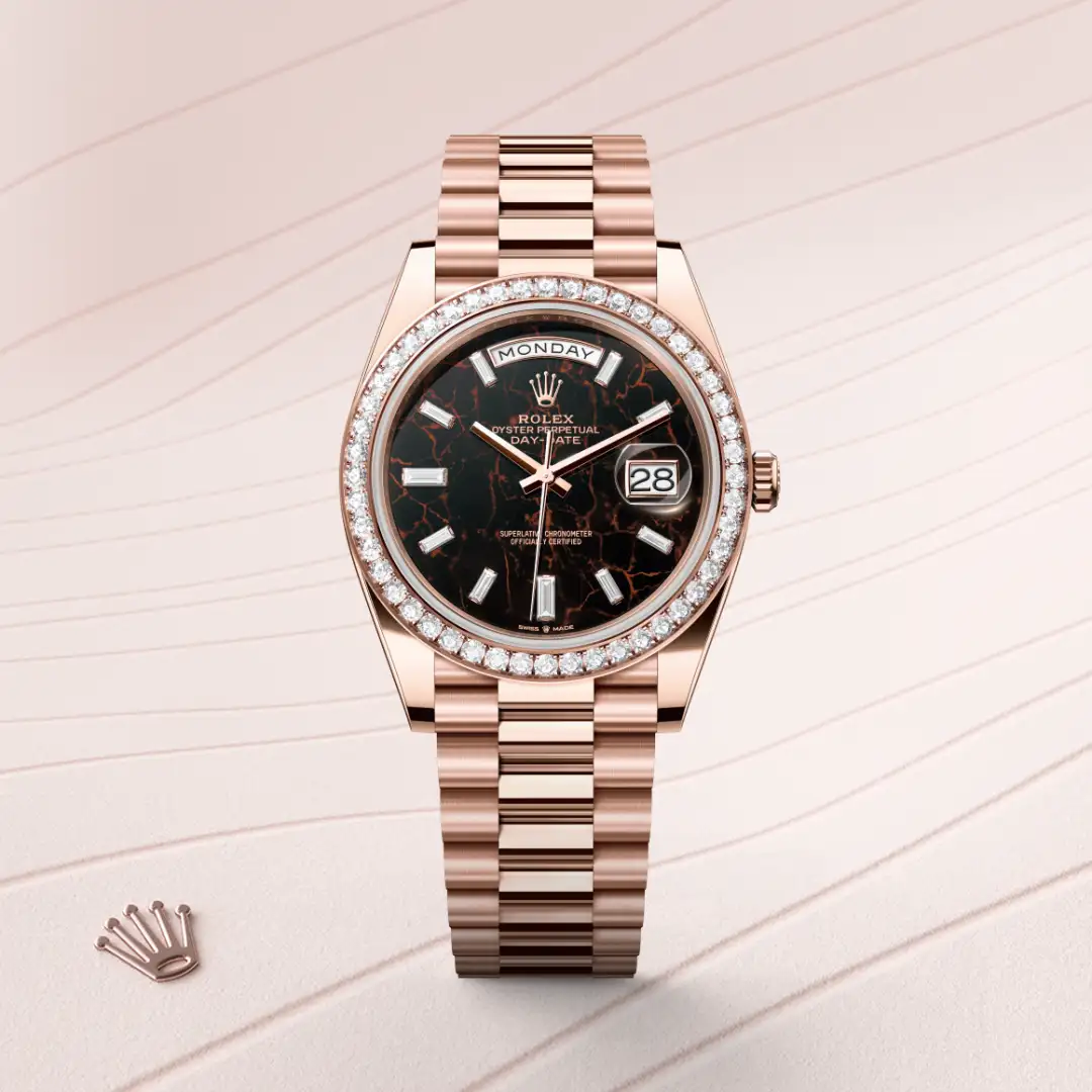 Rolex Day-Date 40 in 18 Karat Everose-Gold, M228345RBR-0016 – Atelier Stoess