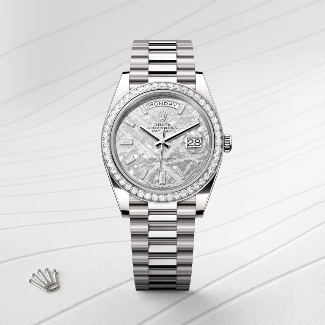 Rolex Day-Date 40 in 18 Karat Weißgold, M228349RBR-0040 – Atelier Stoess