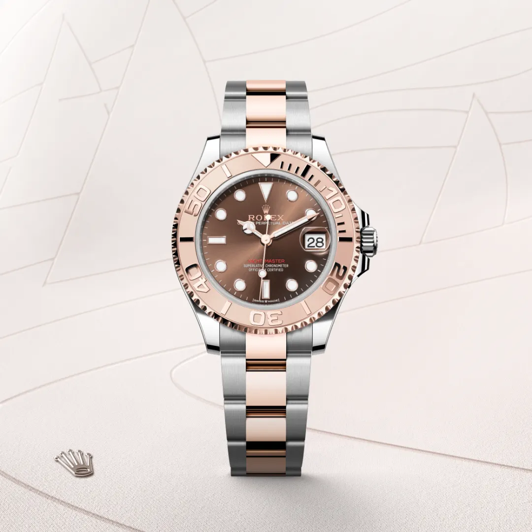 Rolex Yacht-Master 37 in Rolesor Everose (Kombination aus Edelstahl Oystersteel und Everose-Gold), M268621-0003 – Atelier Stoess