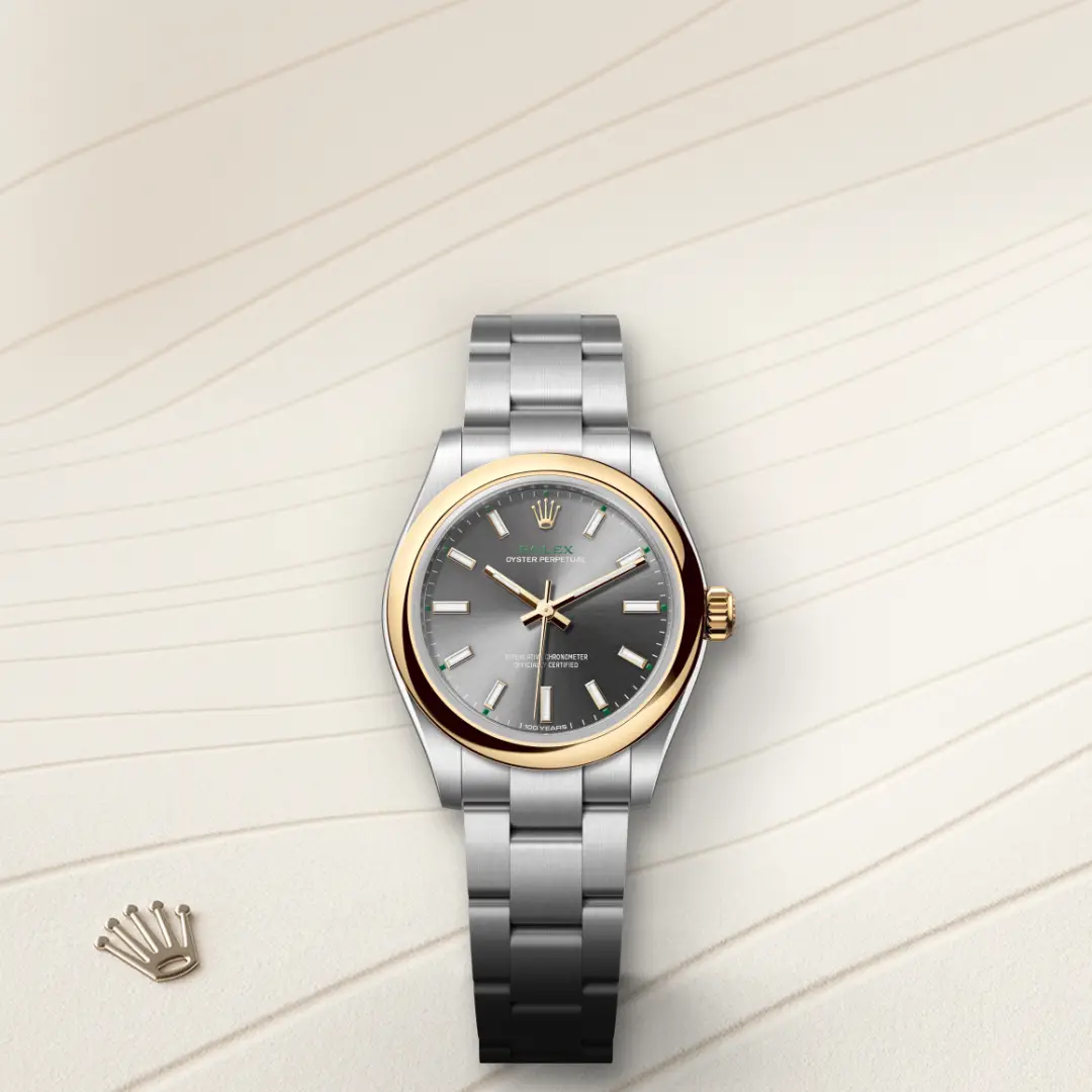 Rolex Oyster Perpetual 31 in Rolesor gelb (Kombination aus Edelstahl Oystersteel und Gelbgold), M277203-0001 – Atelier Stoess