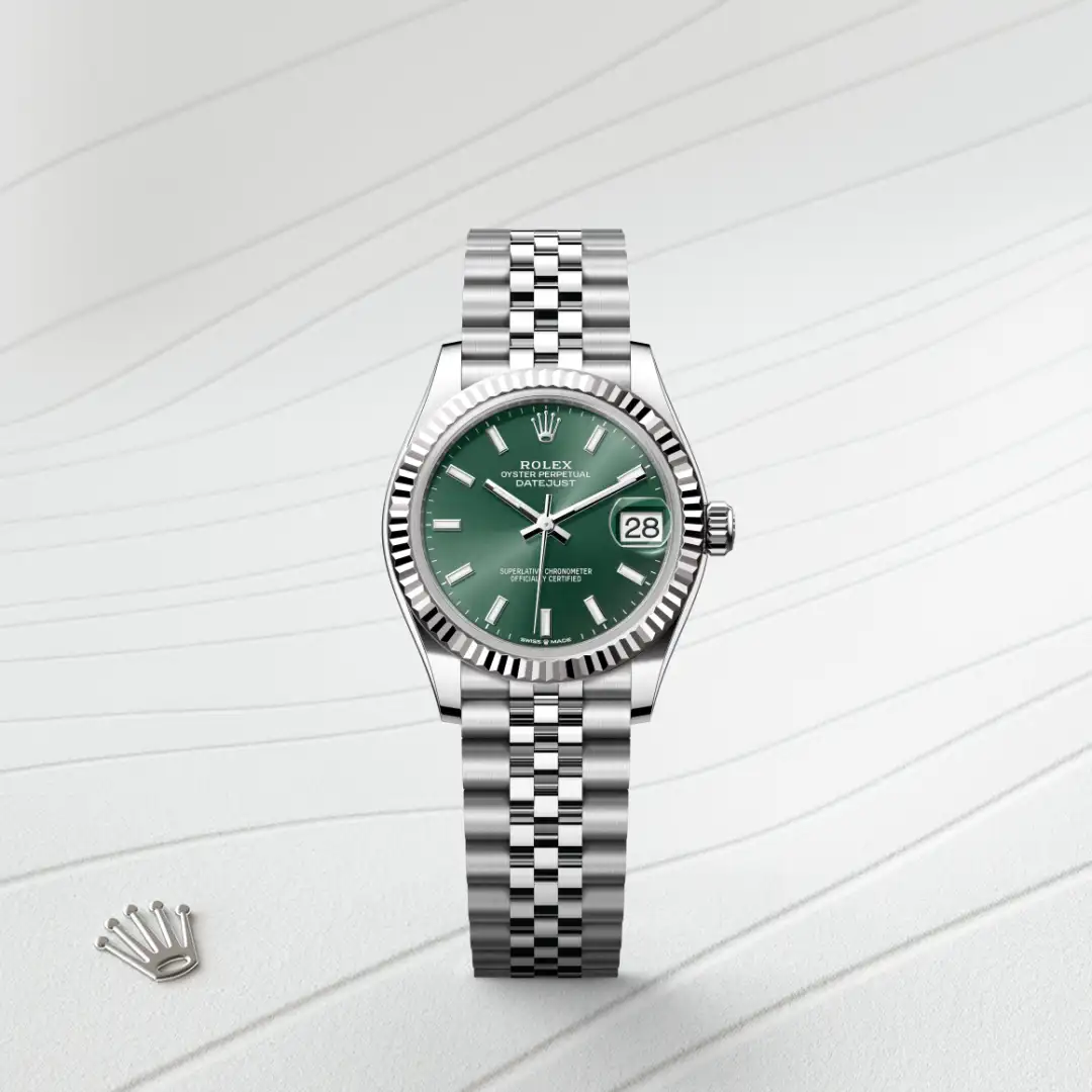 Rolex Datejust 31 in Rolesor weiß (Kombination aus Edelstahl Oystersteel und Weißgold), M278274-0018 – Atelier Stoess