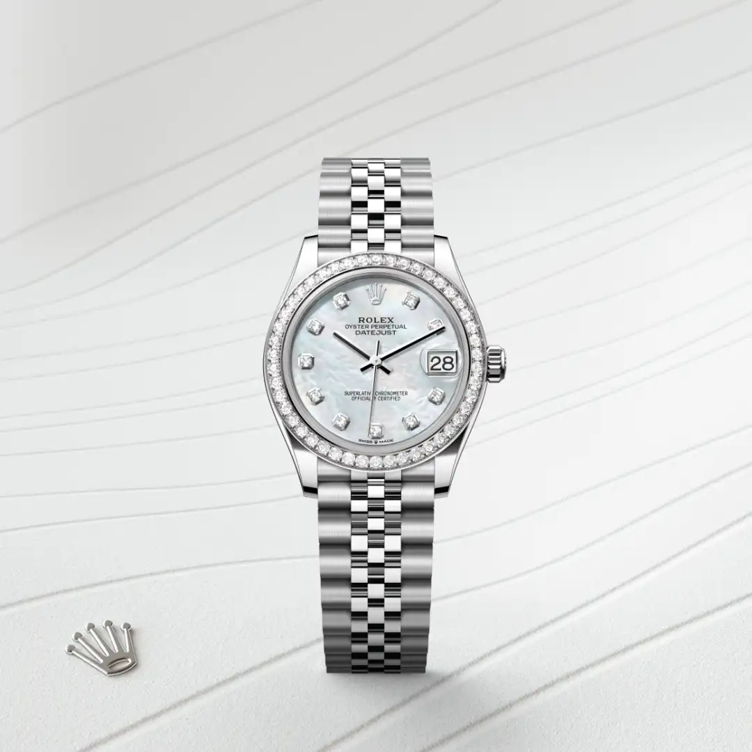 Rolex Datejust 31 in Rolesor weiß (Kombination aus Edelstahl Oystersteel und Weißgold), M278384RBR-0008 – Atelier Stoess