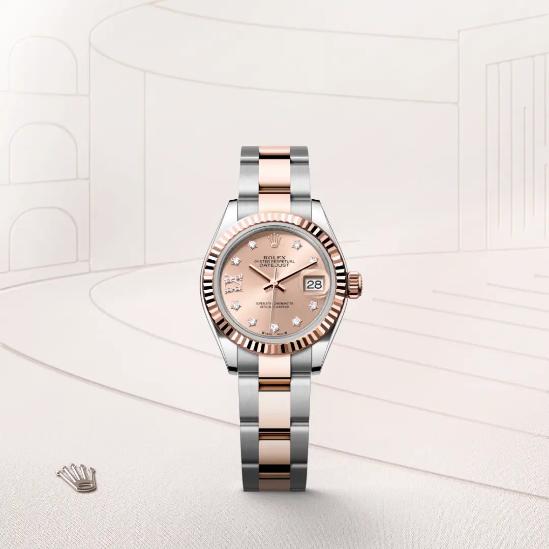 Rolex Lady-Datejust in Rolesor Everose (Kombination aus Edelstahl Oystersteel und Everose-Gold), M279171-0028 – Atelier Stoess