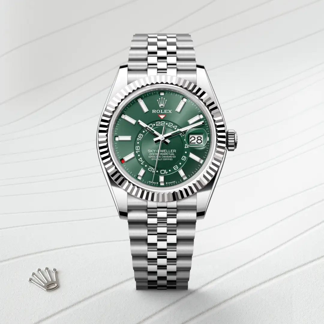 Rolex Sky-Dweller in Rolesor weiß (Kombination aus Edelstahl Oystersteel und Weißgold), M336934-0002 – Atelier Stoess
