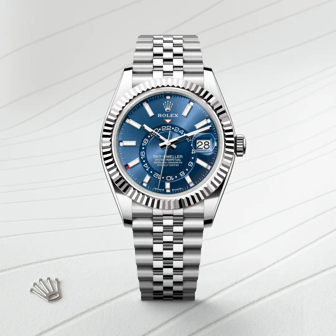 Rolex Sky-Dweller in Rolesor weiß (Kombination aus Edelstahl Oystersteel und Weißgold), M336934-0006 – Atelier Stoess