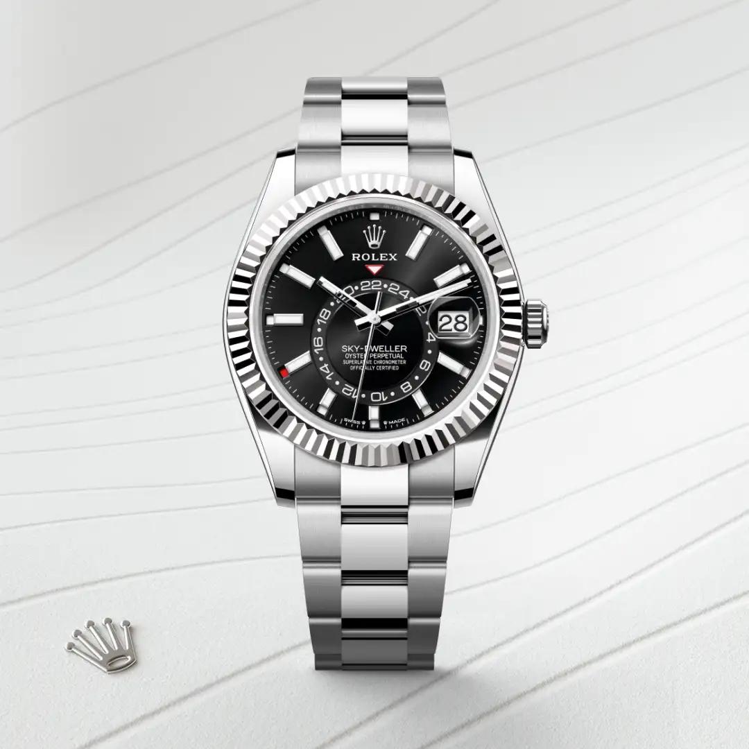 Rolex Sky-Dweller in Rolesor weiß (Kombination aus Edelstahl Oystersteel und Weißgold), M336934-0007 – Atelier Stoess