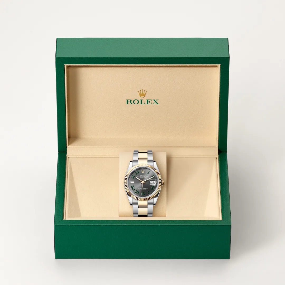 Rolex Datejust 36 in Rolesor gelb (Kombination aus Edelstahl Oystersteel und Gelbgold), M126233-0036 – Atelier Stoess