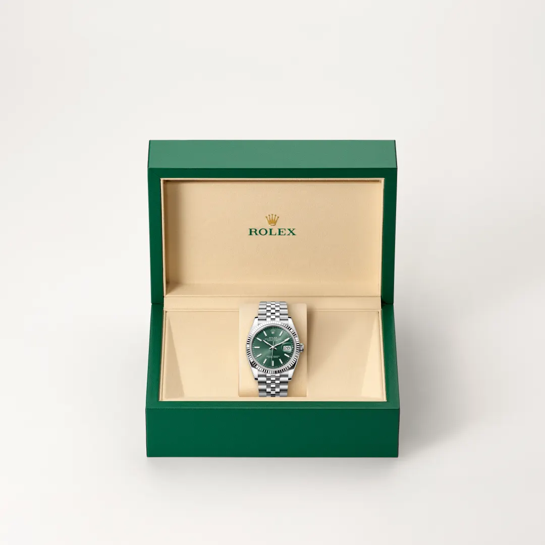 Rolex Datejust 36 in Rolesor weiß (Kombination aus Edelstahl Oystersteel und Weißgold), M126234-0051 – Atelier Stoess