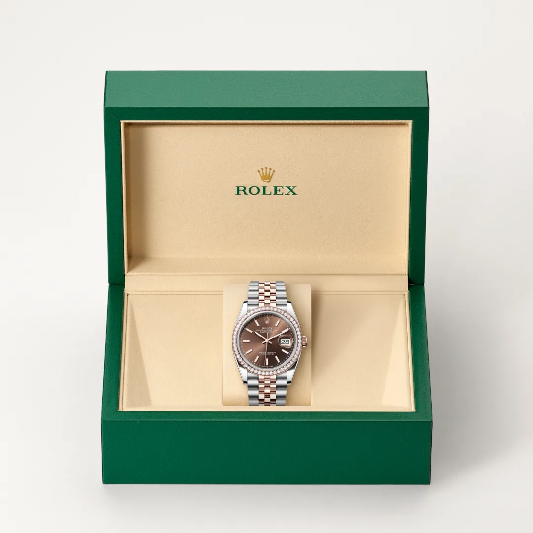 Rolex Datejust 36 in Rolesor Everose (Kombination aus Edelstahl Oystersteel und Everose-Gold), M126281RBR-0031 – Atelier Stoess