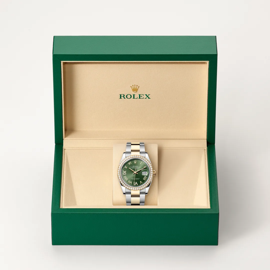 Rolex Datejust 36 in Rolesor gelb (Kombination aus Edelstahl Oystersteel und Gelbgold), M126283RBR-0036 – Atelier Stoess
