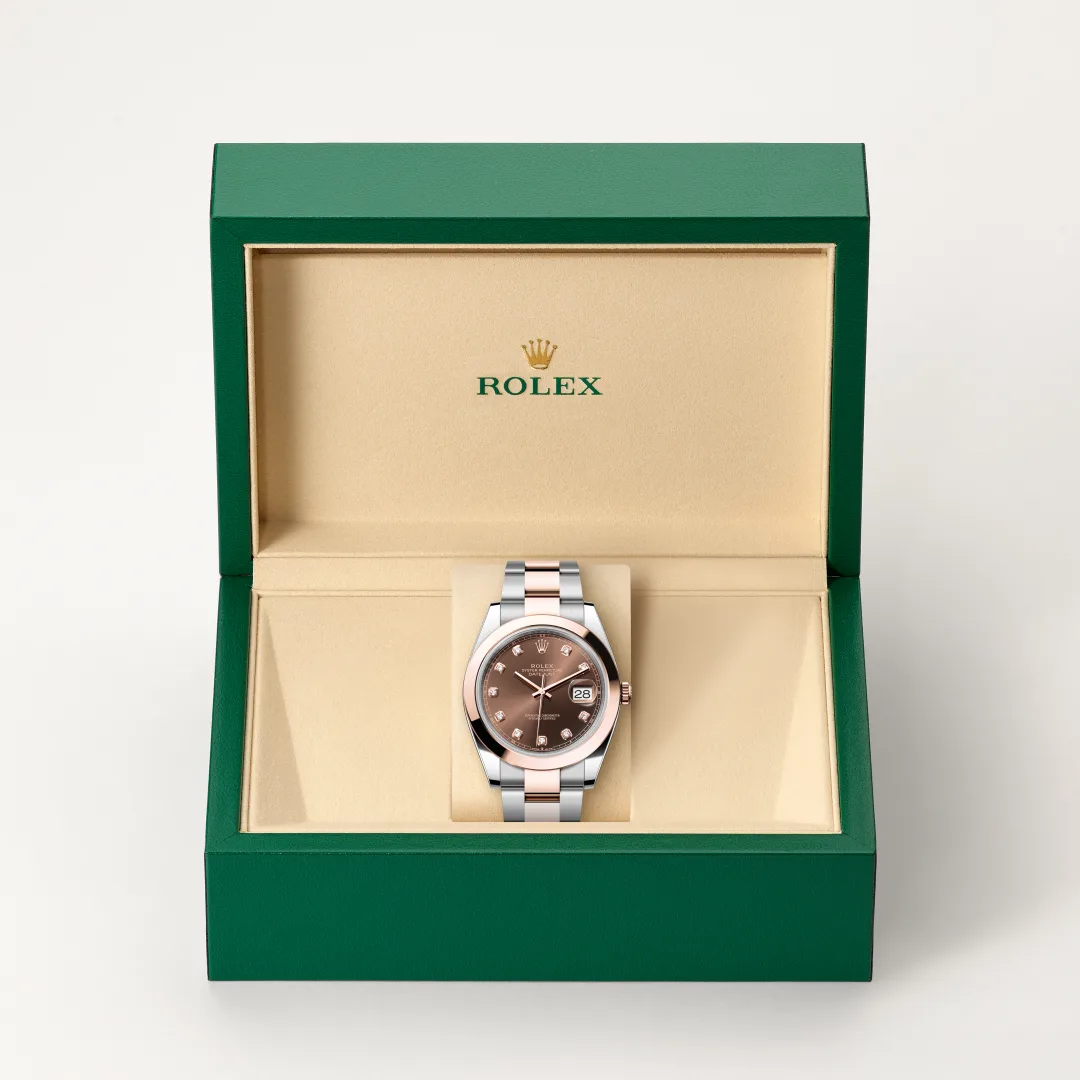 Rolex Datejust 41 in Rolesor Everose (Kombination aus Edelstahl Oystersteel und Everose-Gold), M126301-0003 – Atelier Stoess