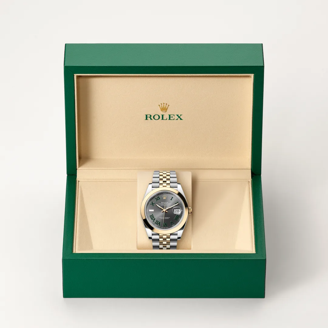 Rolex Datejust 41 in Rolesor gelb (Kombination aus Edelstahl Oystersteel und Gelbgold), M126303-0020 – Atelier Stoess