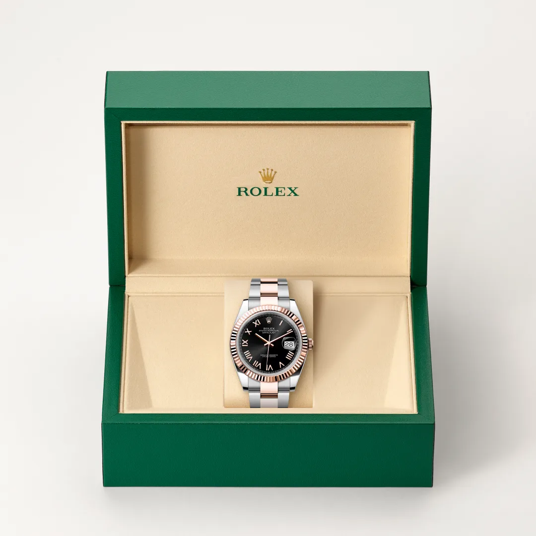 Rolex Datejust 41 in Rolesor Everose (Kombination aus Edelstahl Oystersteel und Everose-Gold), M126331-0023 – Atelier Stoess