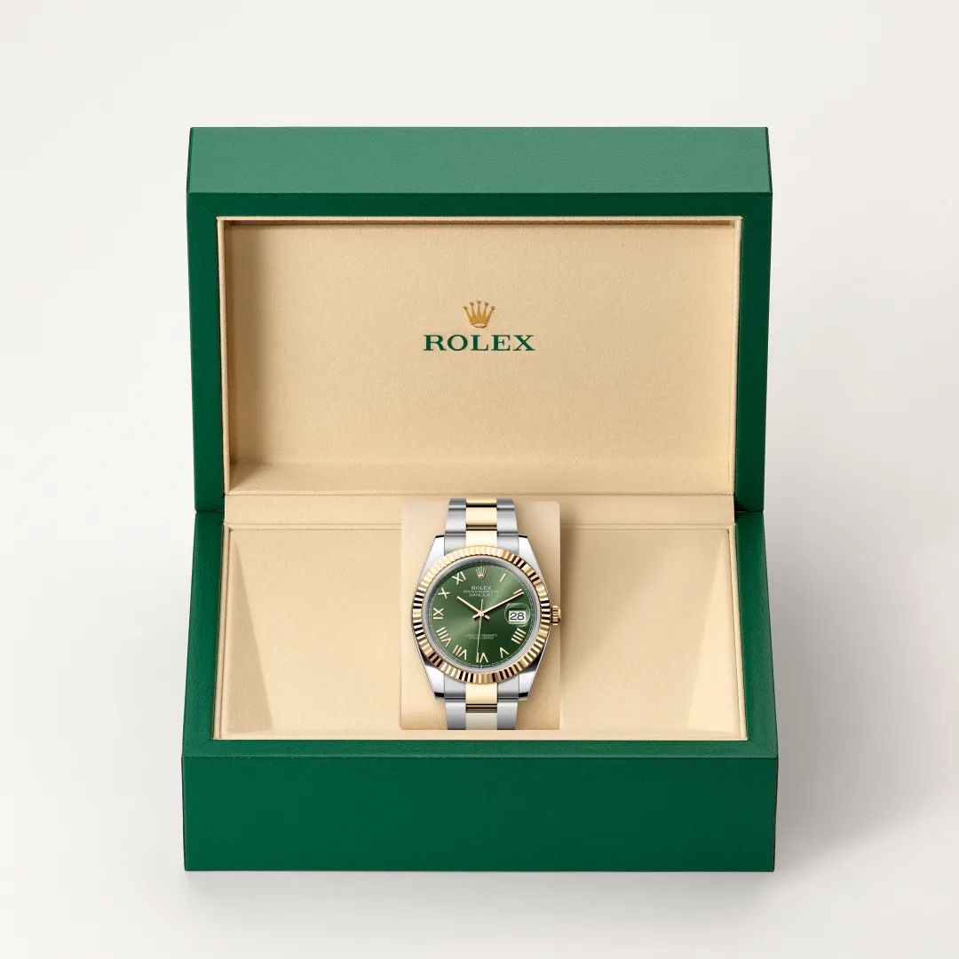Rolex Datejust 41 in Rolesor gelb (Kombination aus Edelstahl Oystersteel und Gelbgold), M126333-0023 – Atelier Stoess