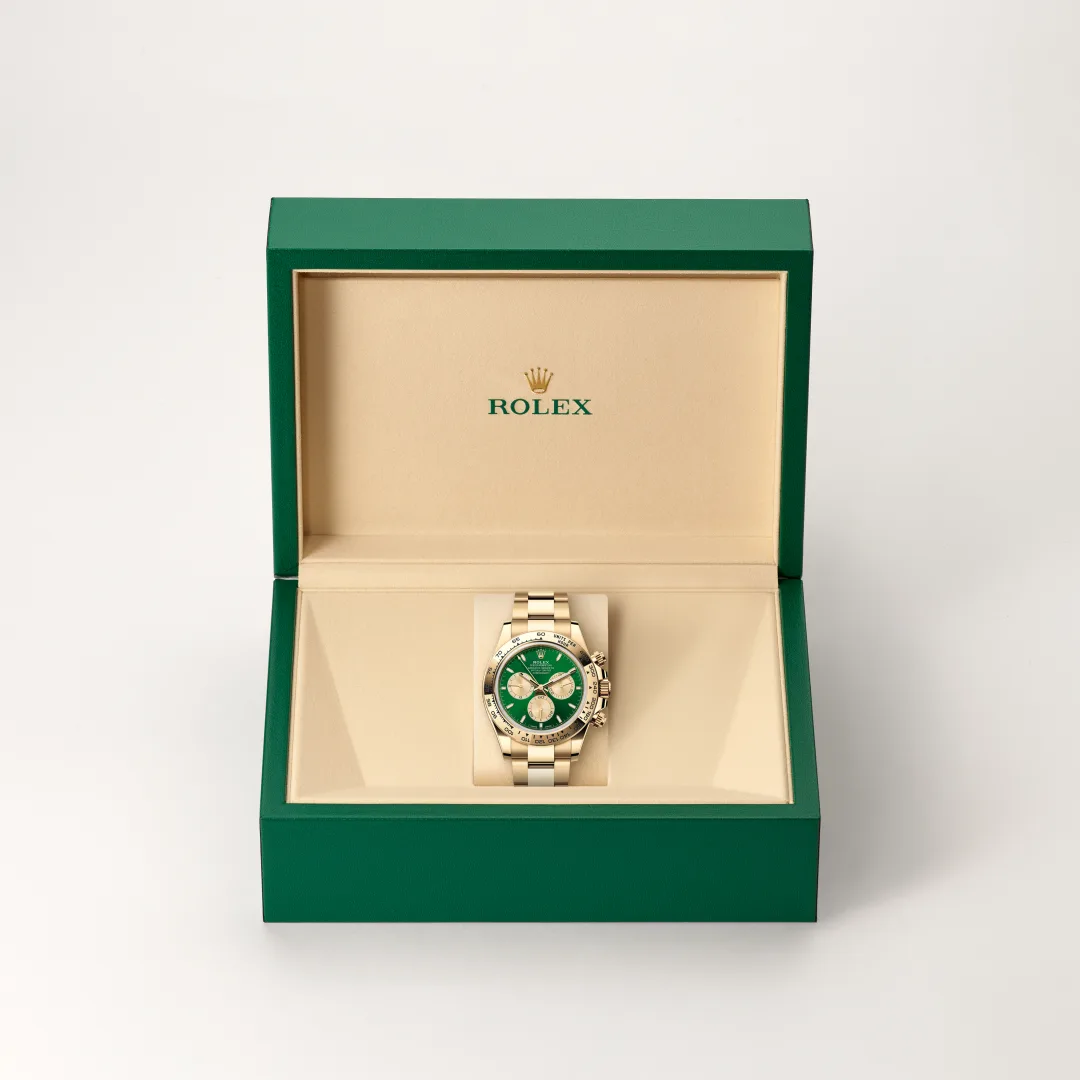 Rolex Cosmograph Daytona in 18 Karat Gelbgold, M126508-0008 – Atelier Stoess
