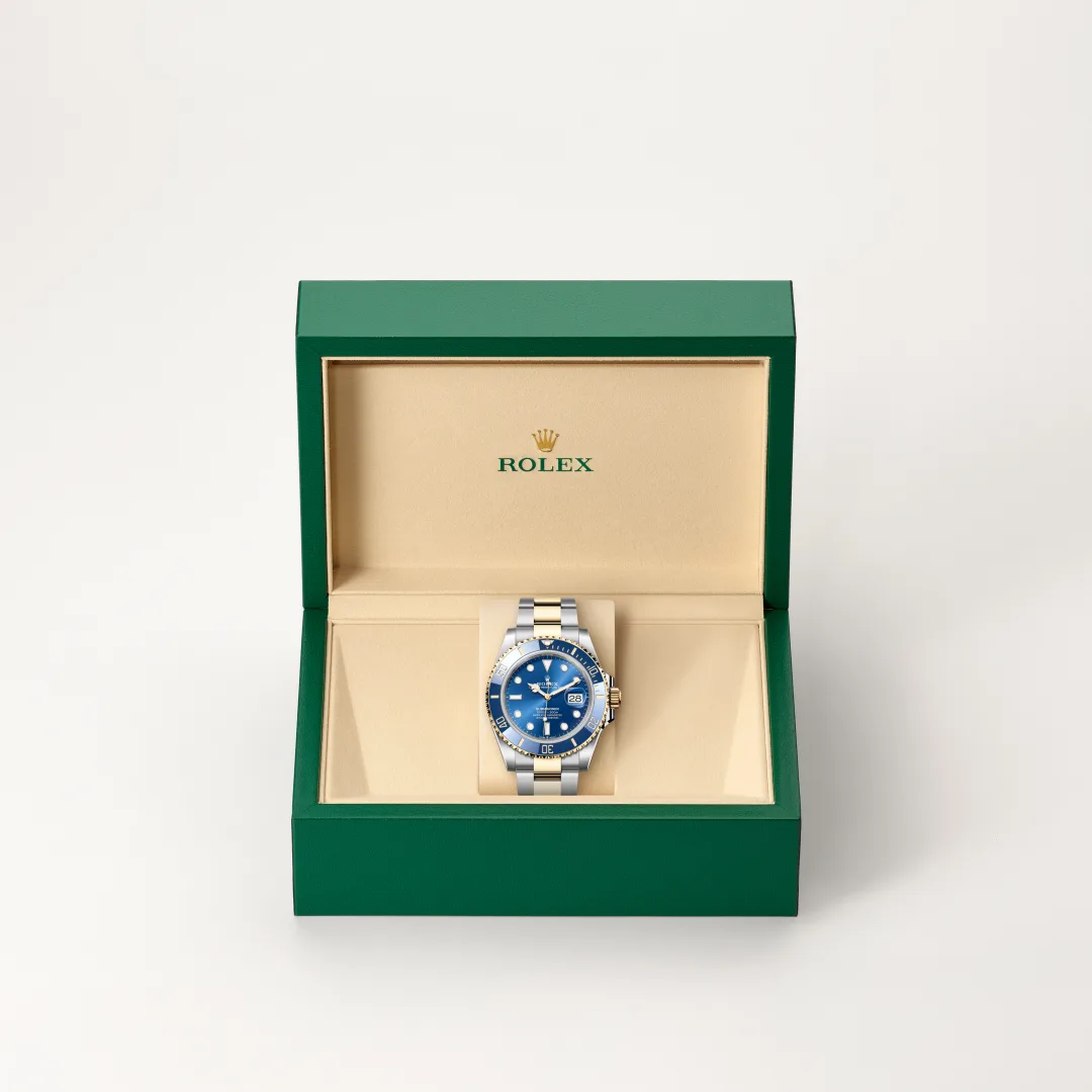 Rolex Submariner Date in Rolesor gelb (Kombination aus Edelstahl Oystersteel und Gelbgold), M126613LB-0002 – Atelier Stoess