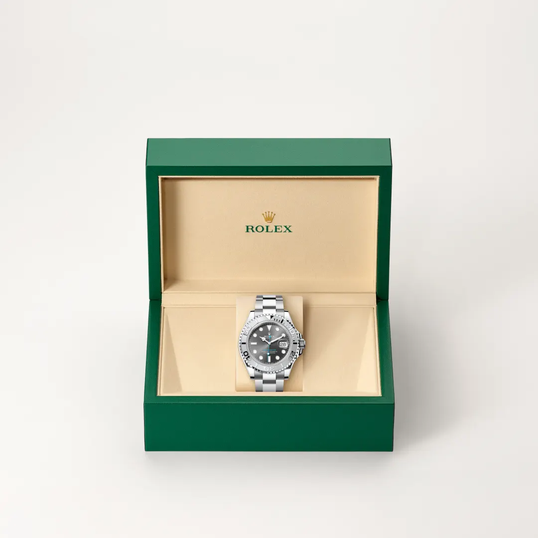 Rolex Yacht-Master 40 in Rolesium (Kombination aus Edelstahl Oystersteel und Platin), M126622-0001 – Atelier Stoess