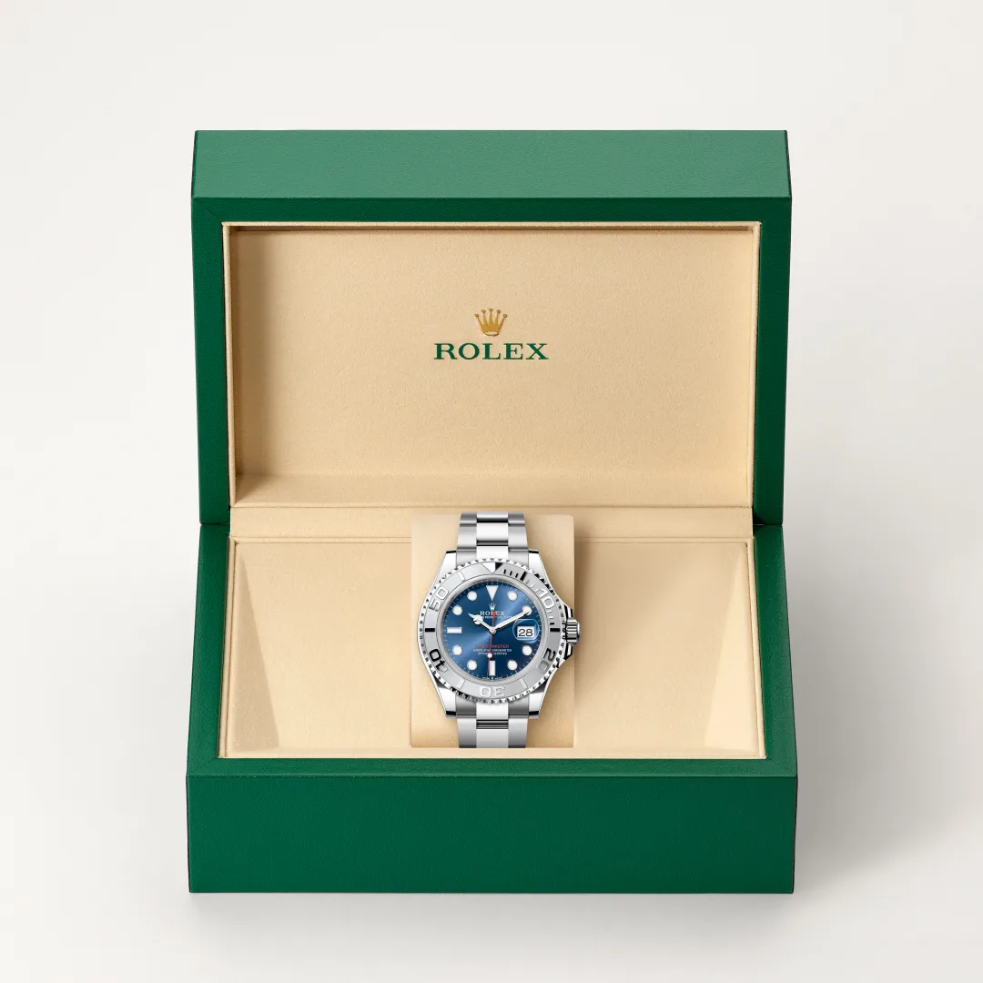 Rolex Yacht-Master 40 in Rolesium (Kombination aus Edelstahl Oystersteel und Platin), M126622-0002 – Atelier Stoess
