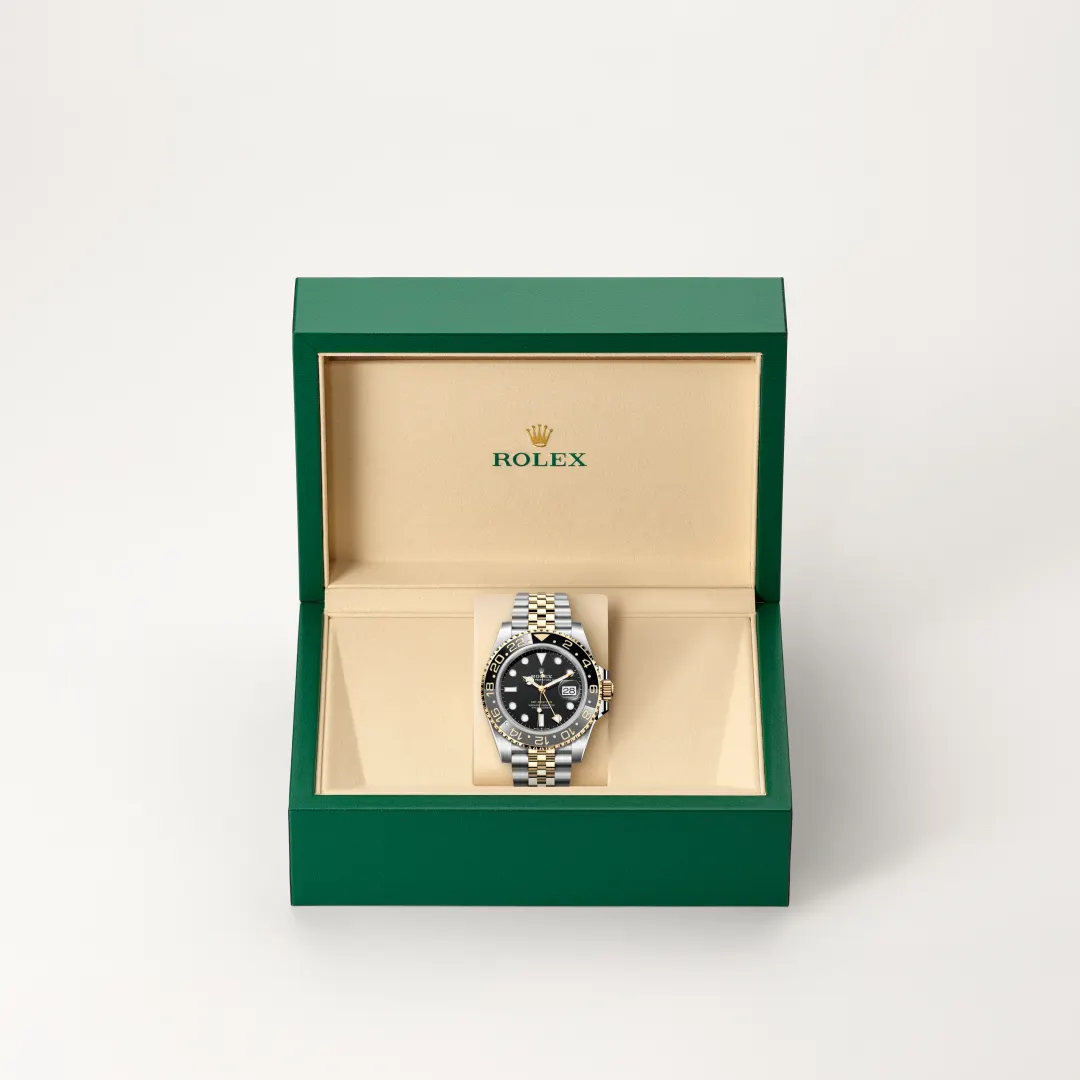 Rolex GMT-Master II in Rolesor gelb (Kombination aus Edelstahl Oystersteel und Gelbgold), M126713GRNR-0001 – Atelier Stoess